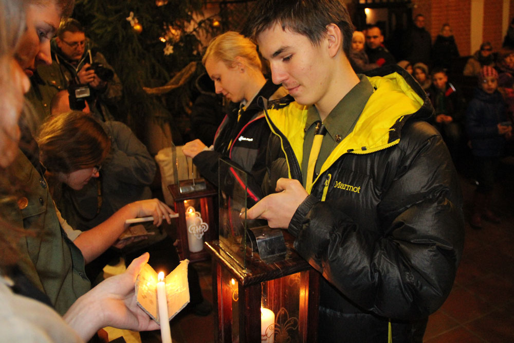 Przywieźliśmy Betlejemskie Światło Pokoju z Wrocławia 2013
